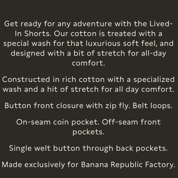 Banana Republic Lived-In Chino Short - Picture 6 of 8